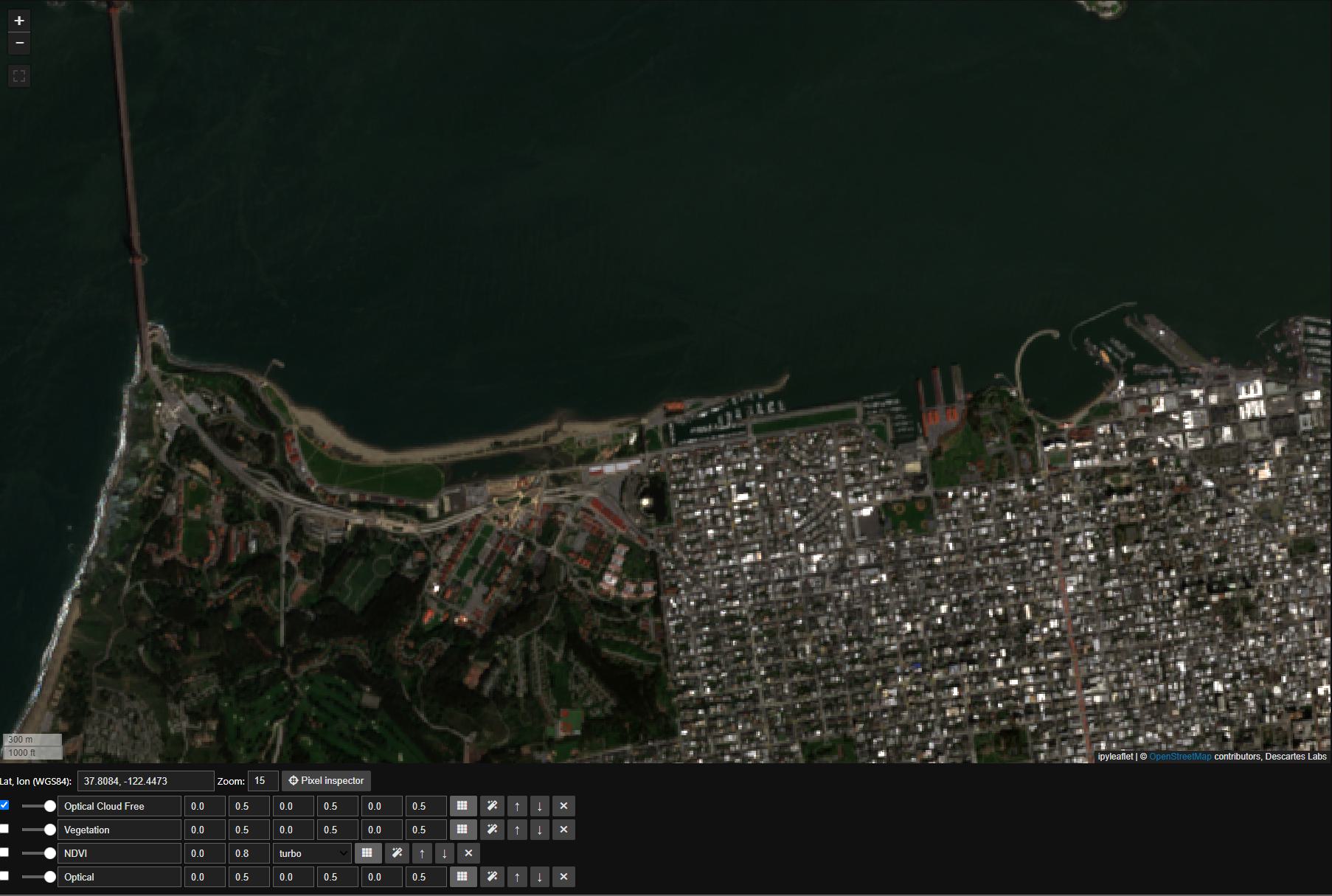 Sentinel-2 in San Francisco without Clouds
